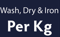 Wash Dry Iron Per Kilo (R90 Collection & R90 Delivery Charge Applies)