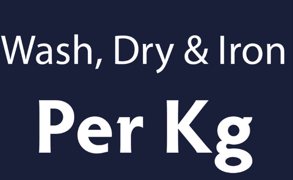 Wash Dry Iron Per Kilo (R90 Collection & R90 Delivery Charge Applies)